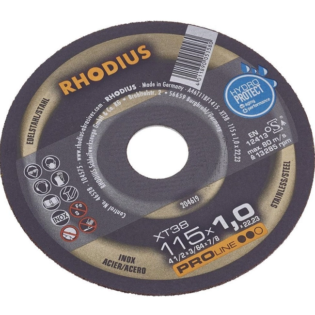 Vendita online Disco da taglio Rhodius 115x1 Inox XT38